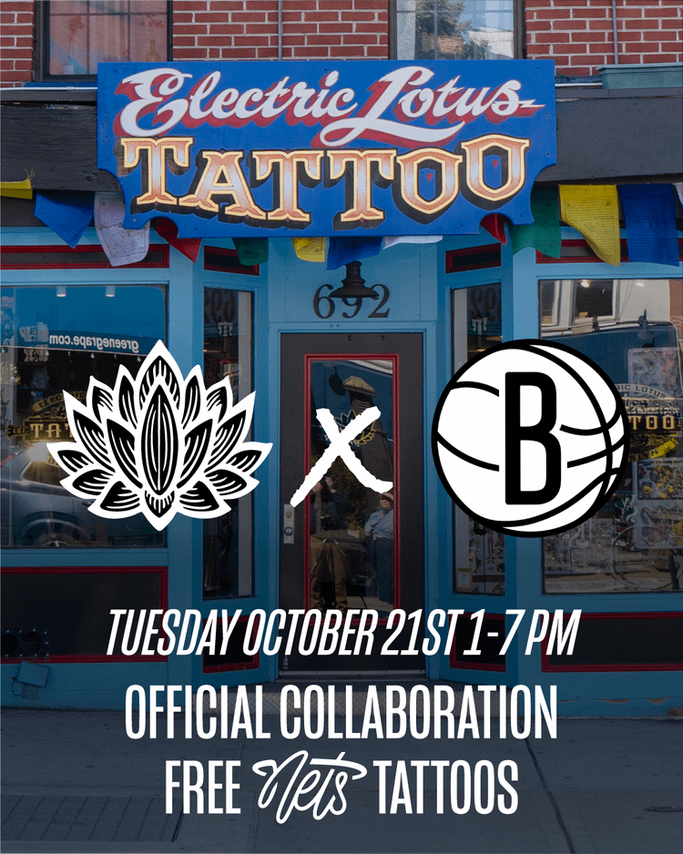 Free Nets Tattoos at Electric Lotus 10/21!