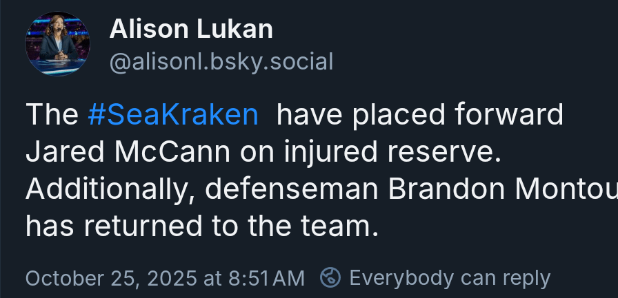 McCann moved to IR