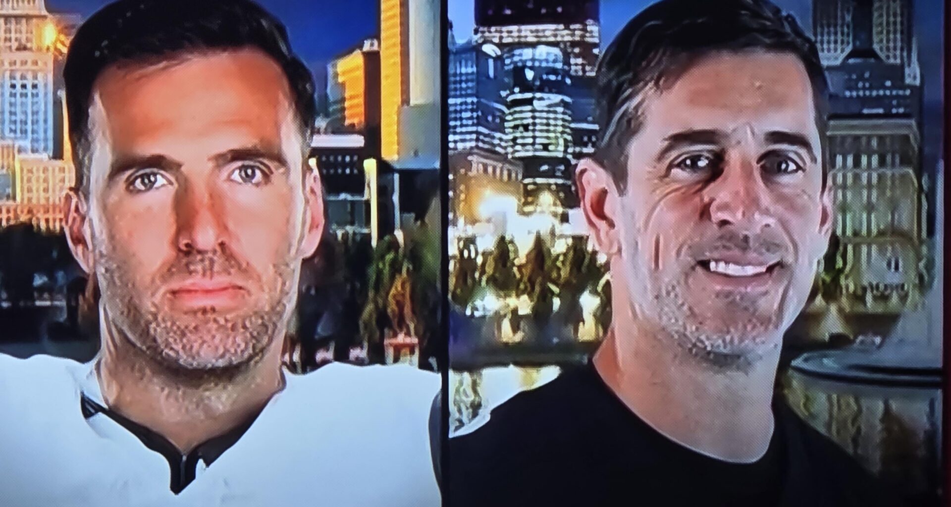 Why does Rodgers look 15 years older than Flacco?