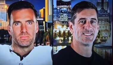 Why does Rodgers look 15 years older than Flacco?