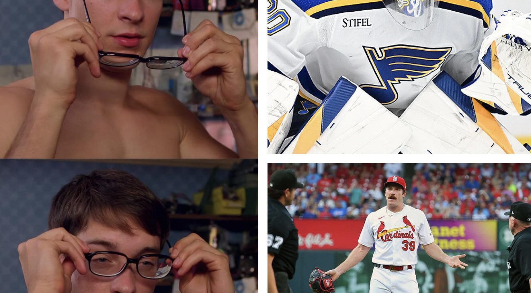 Watching the Hawks play the Blues tonight and…