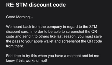 FYI - you can screenshot STM discount code