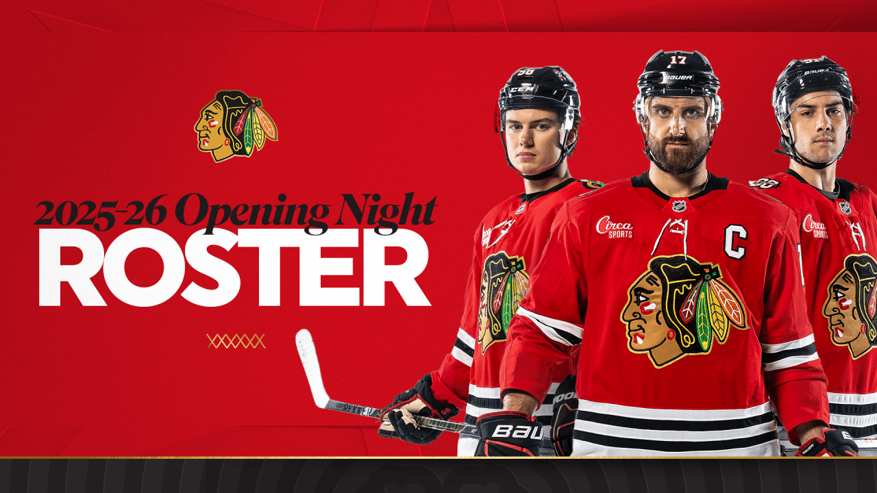 RELEASE: Blackhawks Announce 2025-26 Opening Night Roster