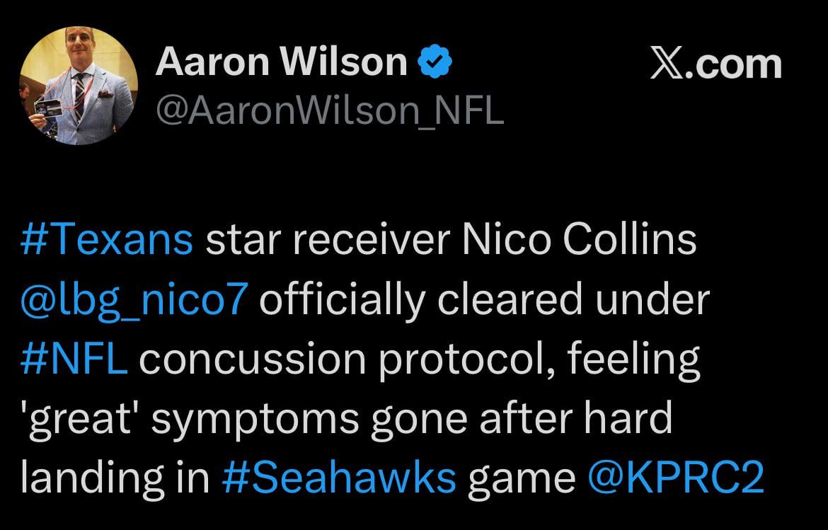 Nico officially cleared to play