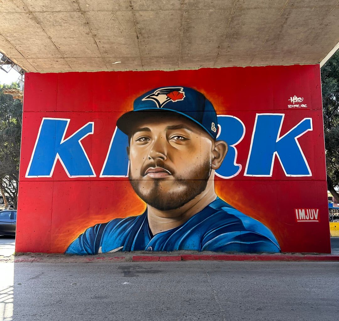 Alejandro Kirk honoured with mural in Tijuana