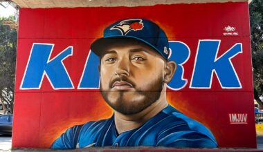Alejandro Kirk honoured with mural in Tijuana