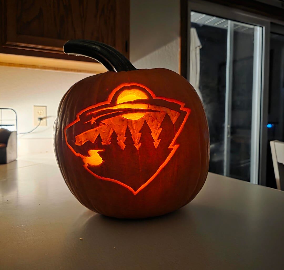 Made a not weird but wild jack-o-lantern