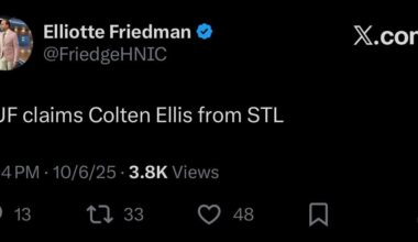 [Friedman] BUF claims Colten Ellis from STL