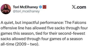 OL has been stellar so far this season