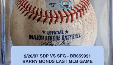 Excited to get one of these, game-used baseball from Barry Bonds final MLB game on Sept. 26th 2007.  Only 12 baseballs were collected and authenticated for that game.