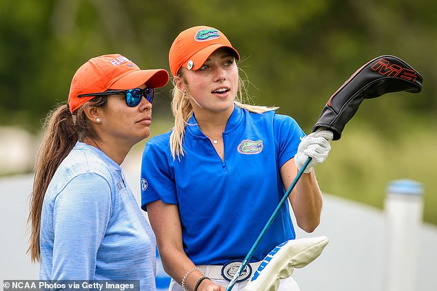 University of Miami women's golf head coach Janice Olivencia (left) recruited CJ