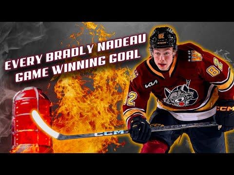 Bradly Nadeau has ICE IN HIS VEINS | Every Bradly Nadeau Game Winning Goal from 2024-25 Season