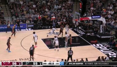 [Highlight] Bam Adebayo blows by Victor Wembanyama and DUNKS all over him