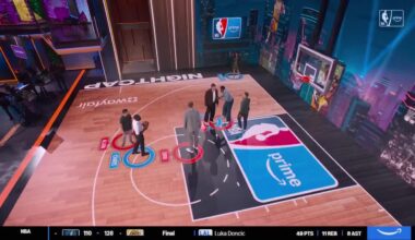 [NBA on Prime] Steve Nash, Blake Griffin, and Udonis Haslem use Prime’s new LED court to show how the Lakers and other teams are executing the Angle Pick-and-Roll