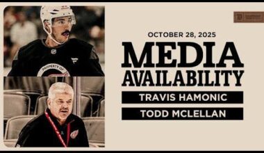 Travis Hamonic & Todd McLellan Morning Skate Media | Oct. 28, 2025