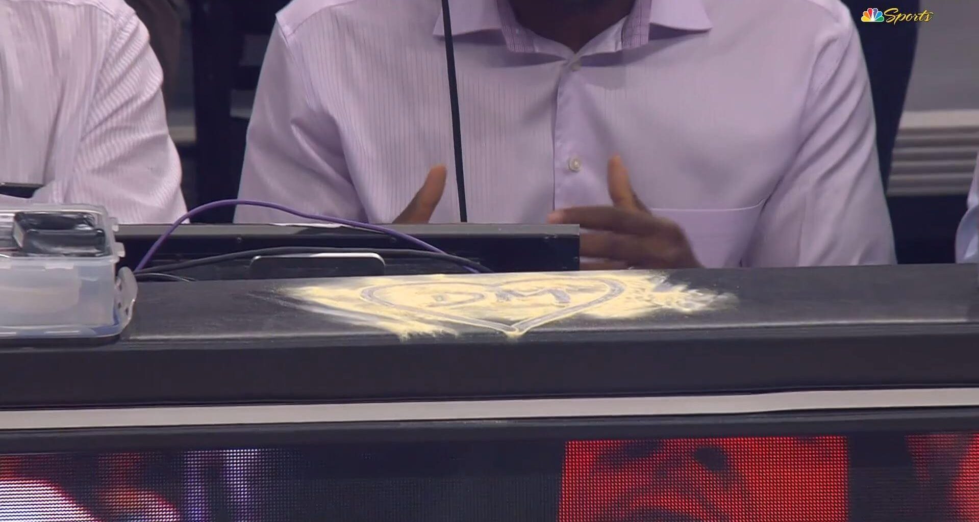 A tribute Podz makes almost every game in memory of Dejan Milojevic (RIP).