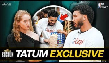 Jayson Tatum sits down for his first interview since Celtics season began - discussing traveling with the team, plans to return, community work, and more