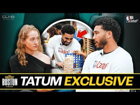 Jayson Tatum sits down for his first interview since Celtics season began - discussing traveling with the team, plans to return, community work, and more