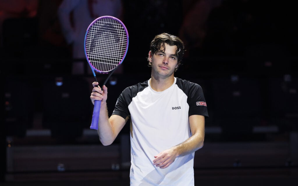 Taylor Fritz reacts at the 2025 Six Kings Slam
