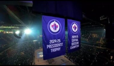 Winnipeg Jets unveil 2024-25 President Trophy and Central Division Champion banners