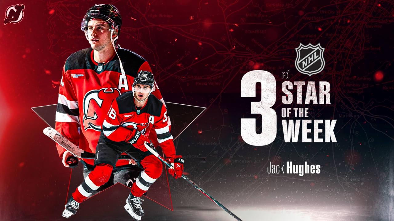 Jack Hughes Named NHL 3rd Star of the Week | BLOG | New Jersey Devils