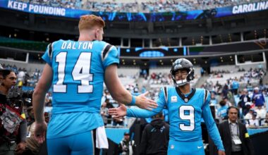 Andy Dalton says his job is "keep this thing going" as he starts for injured Bryce Young