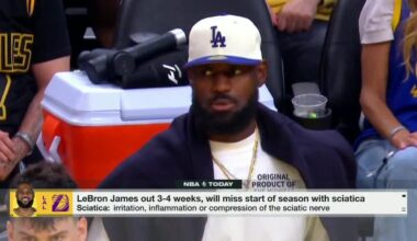Charania: "My understanding is, this injury for LeBron—this nerve issue— first occurred in late July, early August during an on-court workout. So its now 2½ months and counting... So even before Lakers media day (9/29), im told Lebron James had not done much basketball for well over a month"