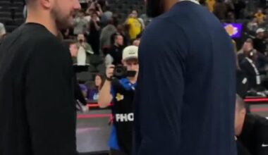 All love between Luka and AD in today's game