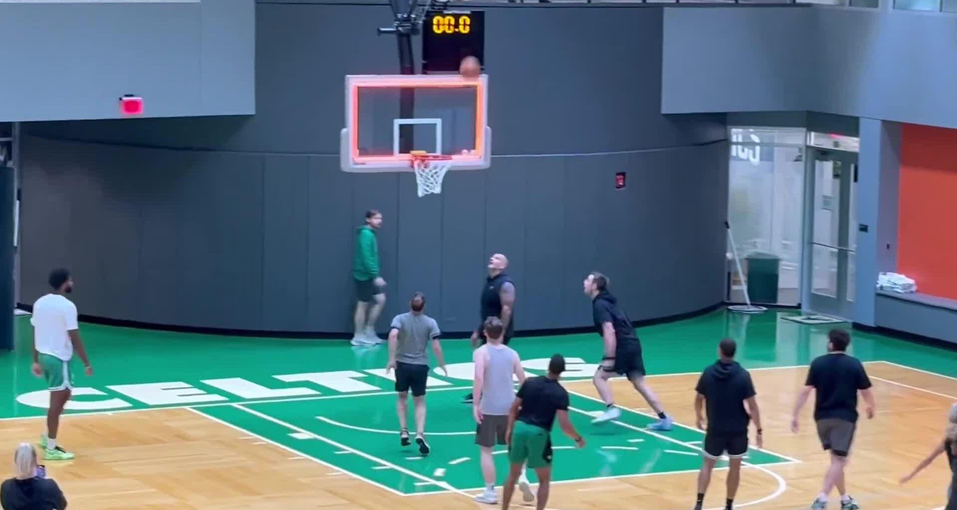 The Celtics coaches just played a pickup game vs. the Celtics media. The coaches won 57-4.