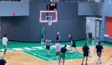 The Celtics coaches just played a pickup game vs. the Celtics media. The coaches won 57-4.