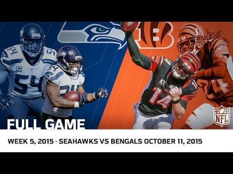 10 years ago today, Andy Dalton led the Bengals to a 17 point comeback win against the Seahawks (10/11/2015)