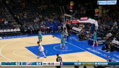 [Highlight] Cason Wallace hits a crazy circus shot to beat the buzzer!