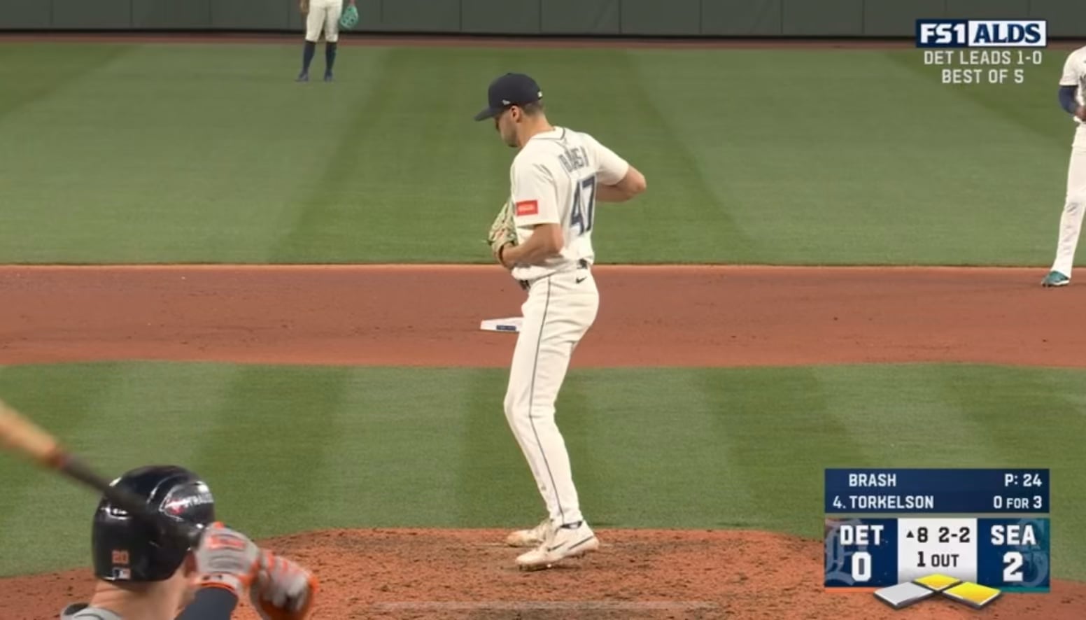 Tork bases clearing double ties game 2