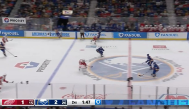 Finnie third NHL goal from Larkin and Raymond