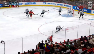 Ilya Mikheyev scores his first goal of the season on Chicago's first shot of the second period