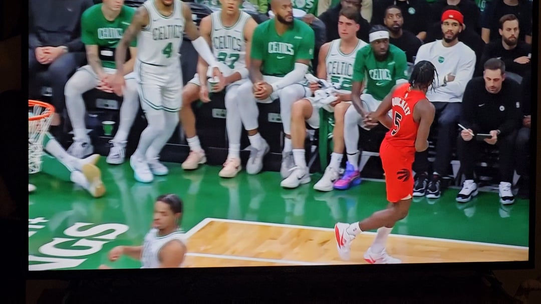 Joe saying shut the fuck up to Quickley after doing a call me celebration