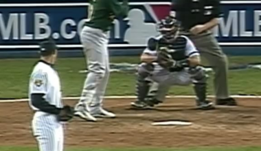 On this day in 2001, Derek Jeter ran into foul territory and flipped into the stands as he made an incredible catch in Game 5 of the ALDS vs. the Athletics. The Yankees came back from down 2-0 in the series to win the series.