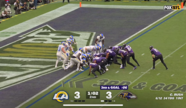 Really lame for the refs to take this play from V8. He clearly got the ball out before the play was called dead.