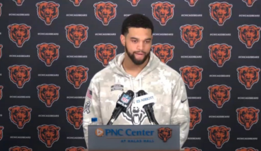 "I don't know if I'm going to encourage him to take his shirt off." Caleb Williams when asked if he'll encourage Ben Johnson to take his shirt off for free hot dogs at @TheWienerCircle 😂