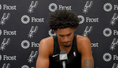 Harper on being a Spur: “Just to be drafted here is a blessing. From the top to the bottom, to Pop, to R.C., to even the equipment manager Nico, everyone top to bottom has been great."