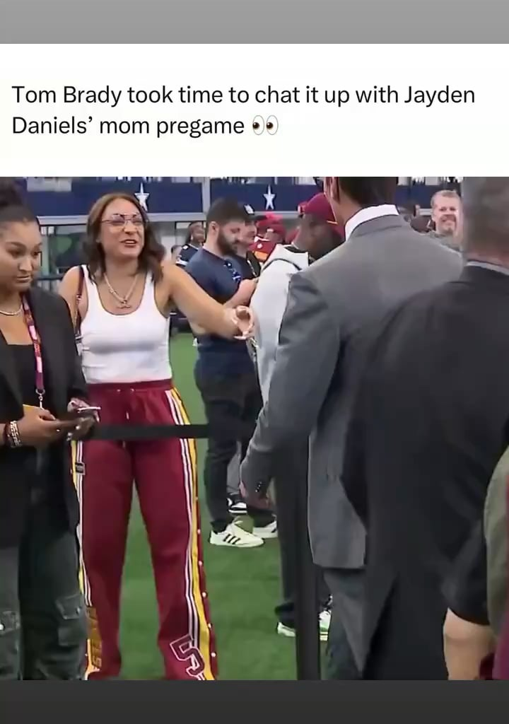 Imagine Jayden Daniels walking into the kitchen tomorrow morning at 6 and Brady standing there asking “hey Sport, want some pancakes”