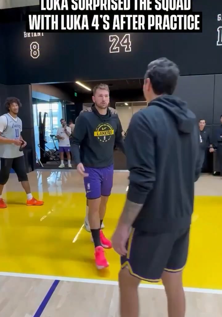 Luka surprised the squad with new Luka 4’s