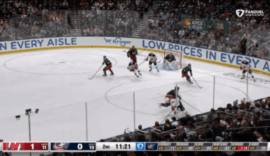 Marchenko steals from Jack and ties the game on a breakaway!