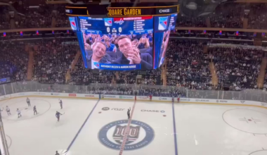 JUDGE & RIZZO AT RANGERS GAME