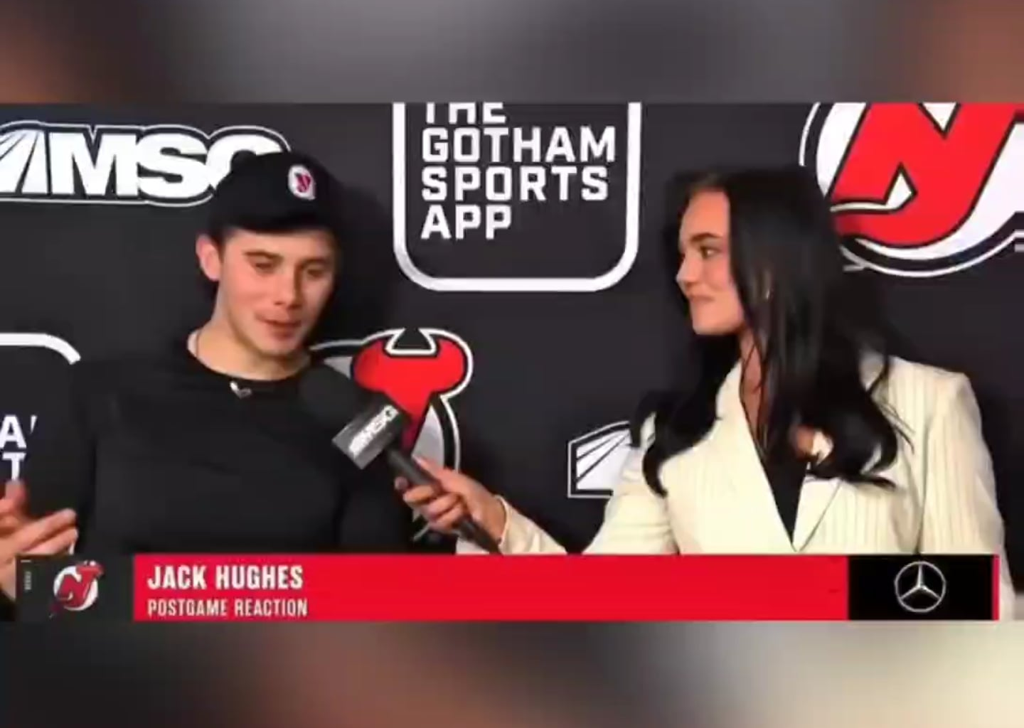 Jim Hughes was watching the Canucks game against Dallas while at the NJ game watching Jack and Luke