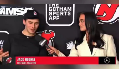 Jim Hughes was watching the Canucks game against Dallas while at the NJ game watching Jack and Luke