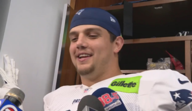 In the middle of Will Campbell's media scrum, Drake Maye shouted "smile more, big country" Mark Daniels: "Do they really call you big country?" Campbell: "No, that's just Drake"