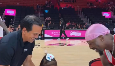 Miami HEAT via IG: “All smiles with the Spo fam ❤️”