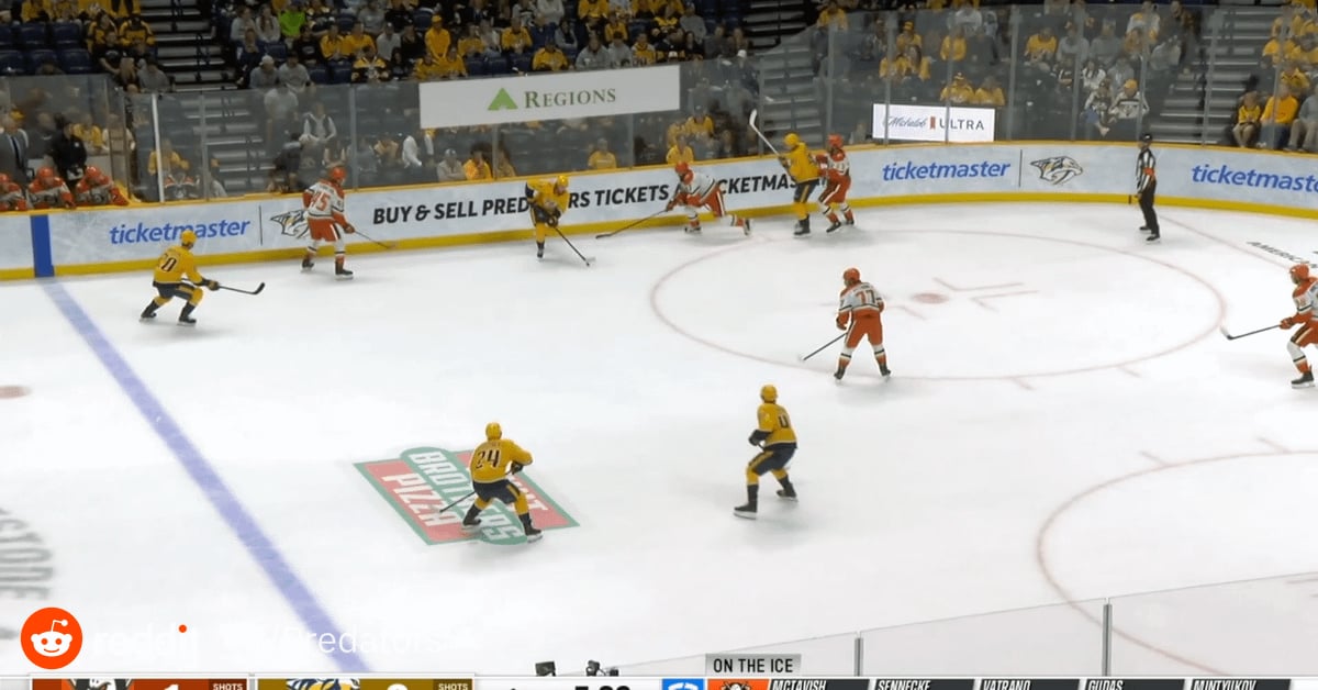 Jost gets his first goal as a Pred to tie the game