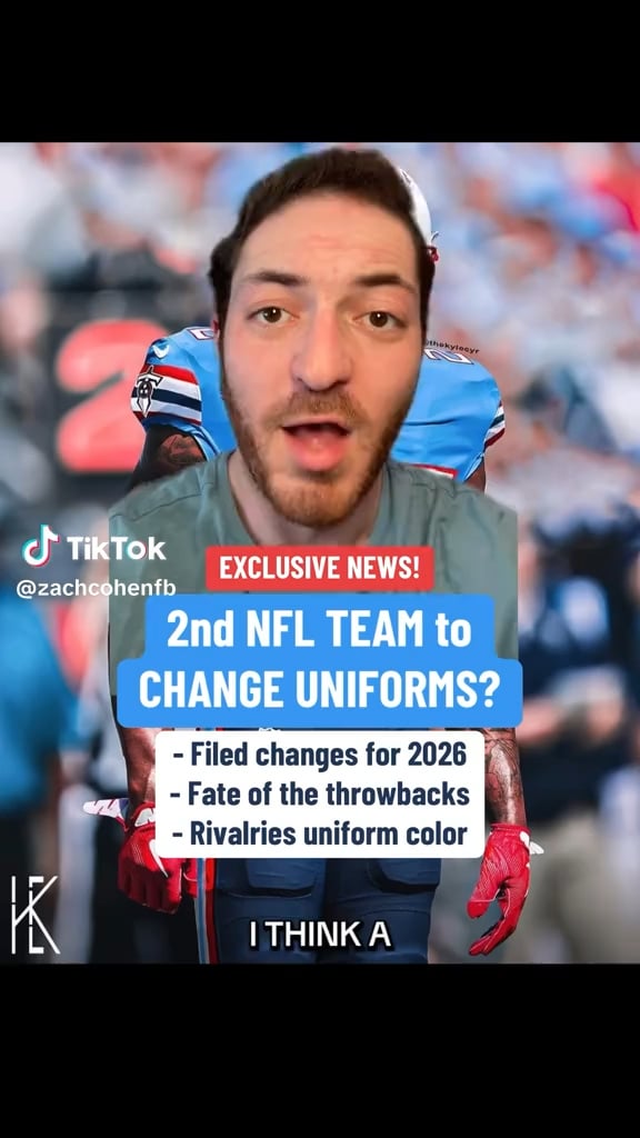 Some Titans Uni Updates: Team has filed for new uniforms for 2026 so they may come a year earlier than expected; Don’t expect Oilers throwbacks to return anytime soon; Their 2026 Rivalries uniforms will likely be navy blue